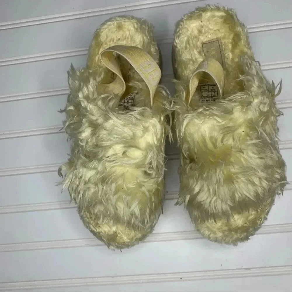 UGG Fluff Sugar Platform Yellow
